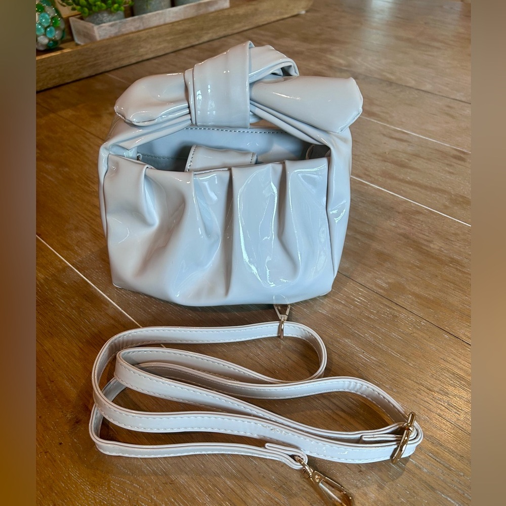 Anthropologie Mini Bag with Modern Pleated Design
